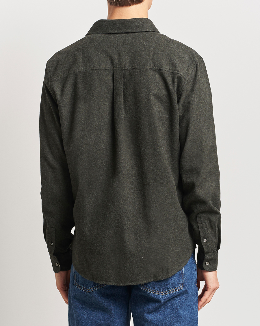 Herren | Hemden | A Day's March | Newark Flannel Shirt Dark Green