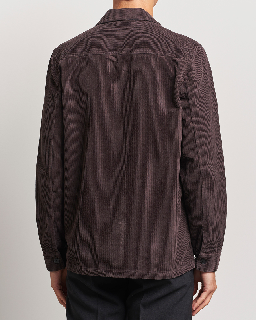 Herren | Hemden | A Day's March | Banagher Corduroy Overshirt Chocolate