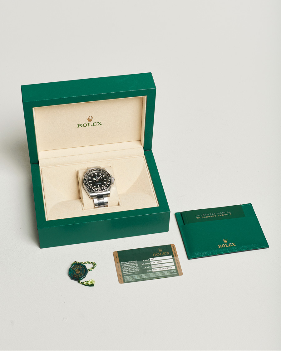 Herren | Rolex Pre-Owned GMT-MASTER II 116710LN Silver | Rolex Pre-Owned | GMT-MASTER II 116710LN Silver