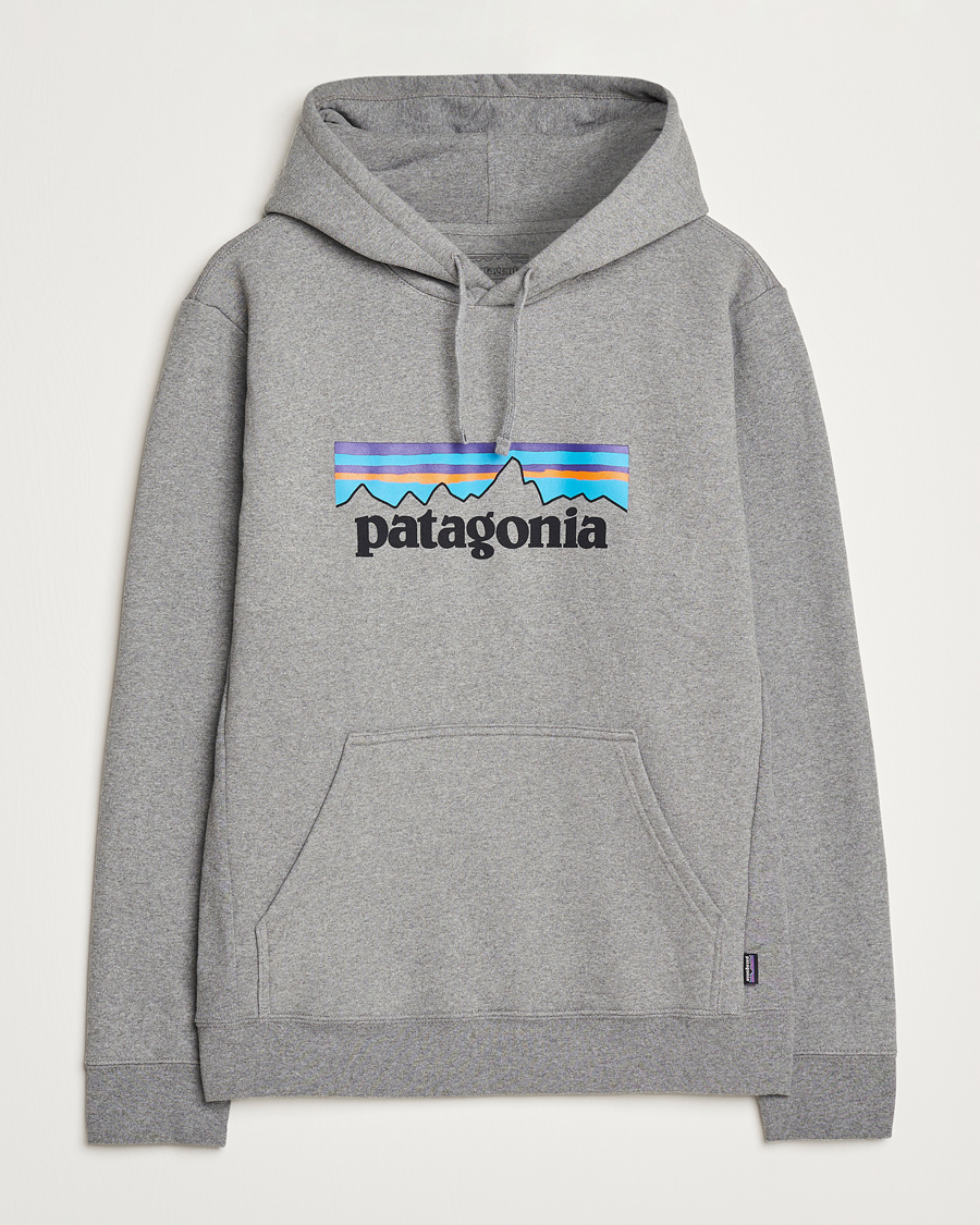 Herren | Pullover | Patagonia | P-6 Logo Uprisal Hoody Gravel Heather