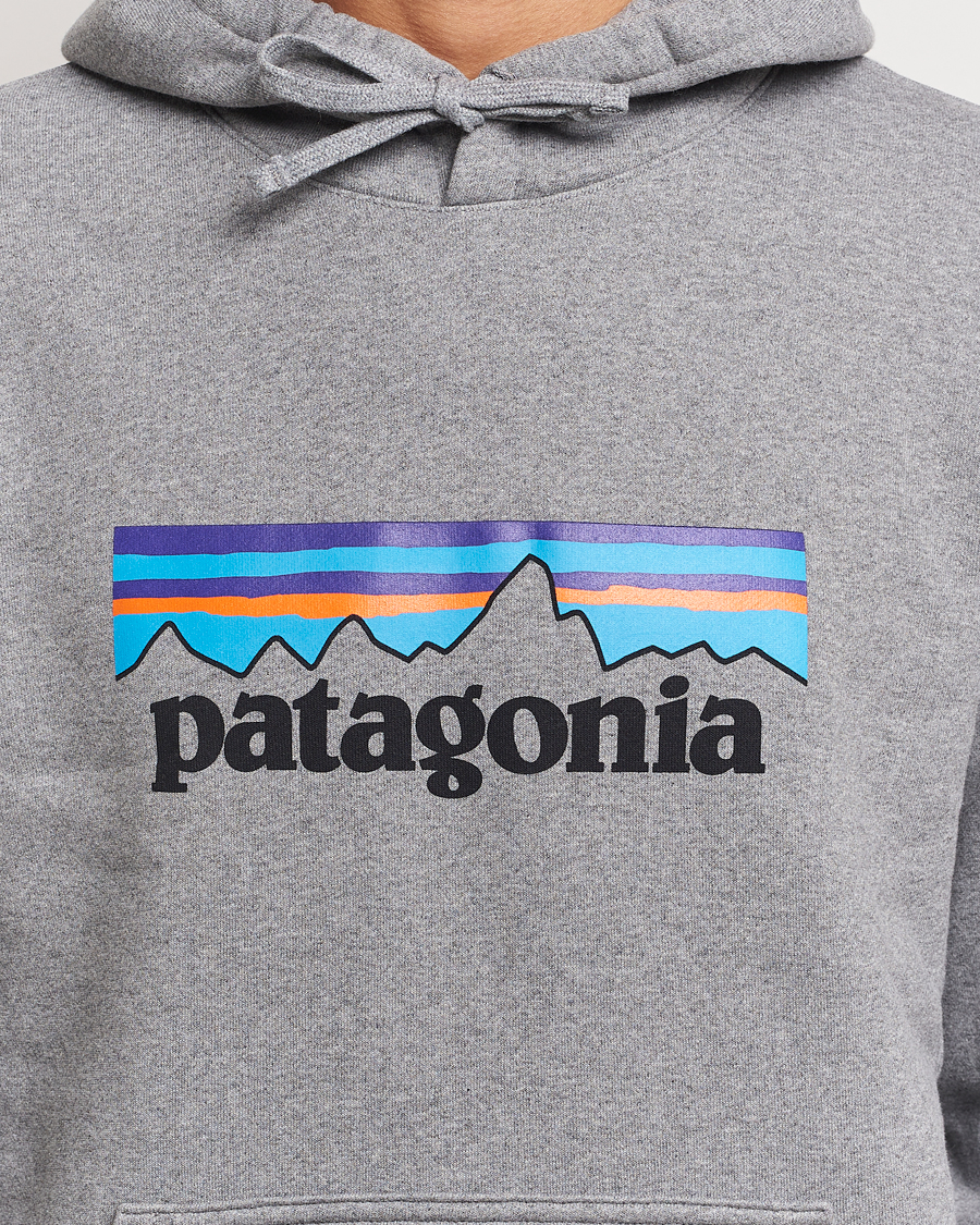Herren | Pullover | Patagonia | P-6 Logo Uprisal Hoody Gravel Heather