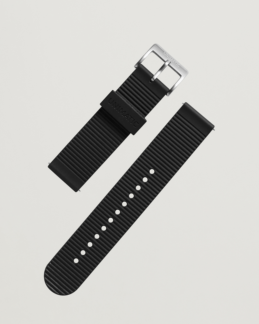 Herren | Uhrenarmband | UNIMATIC | TPU Quick Relese 22mm Strap Black
