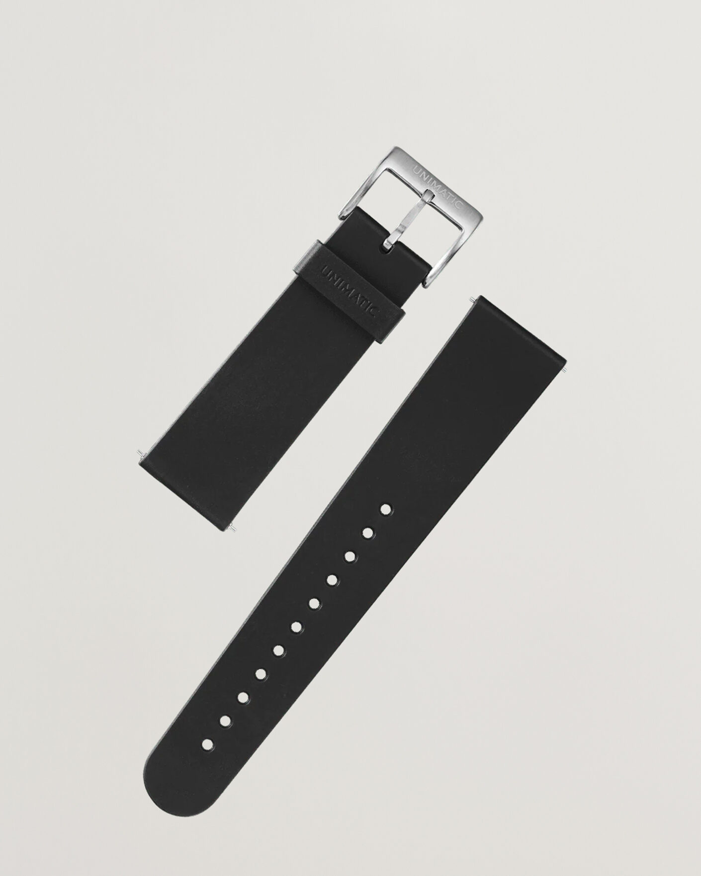 Herren | Uhrenarmband | UNIMATIC | TPU Quick Release 22mm Strap Black