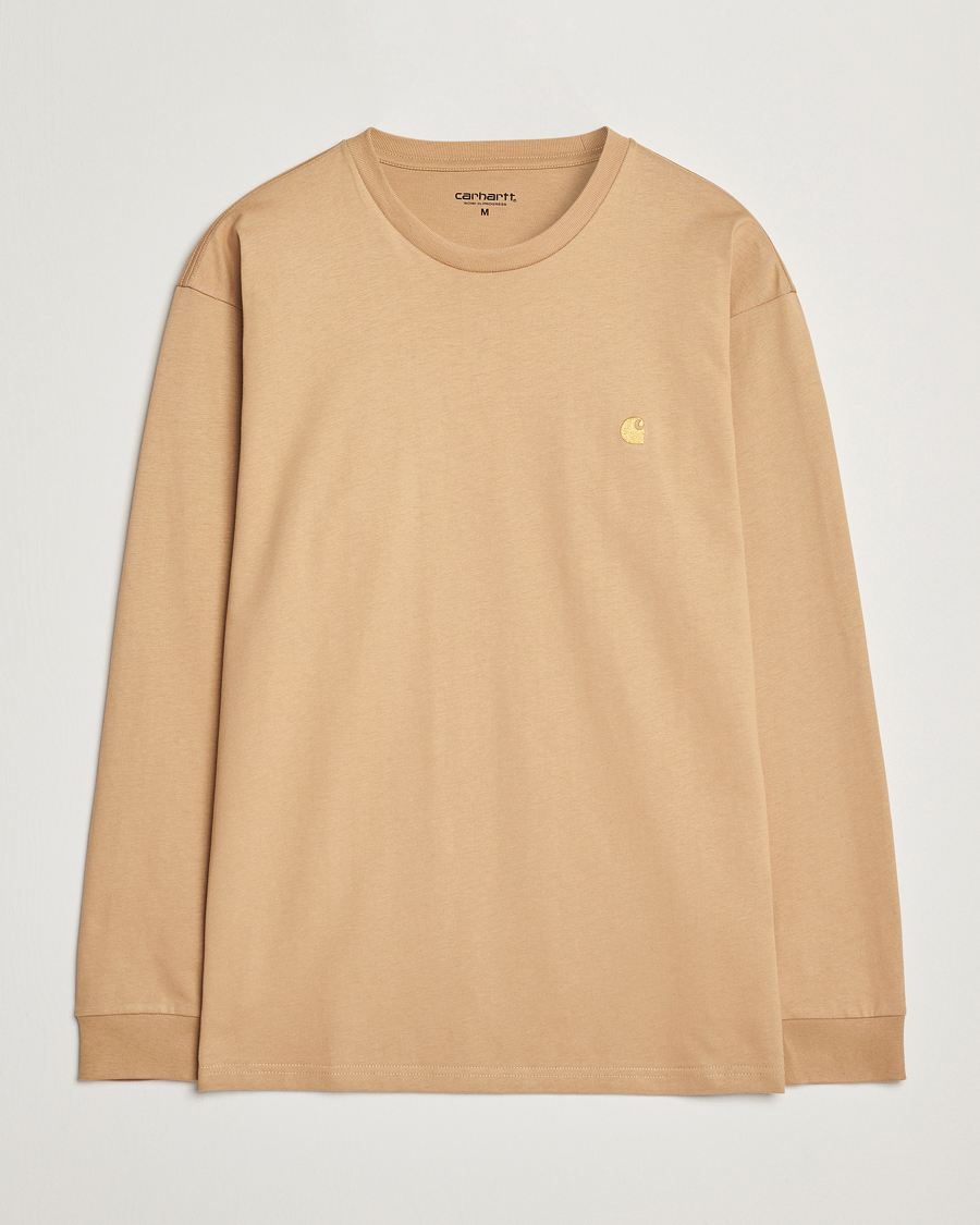 Herren | T-Shirts | Carhartt WIP | Chase Combed Cotton Long Sleeve T-Shirt Dusty H Brown
