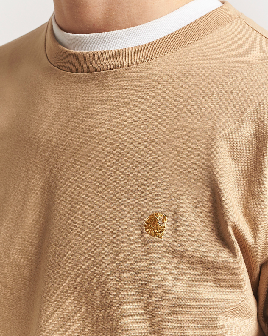 Herren | T-Shirts | Carhartt WIP | Chase Combed Cotton Long Sleeve T-Shirt Dusty H Brown