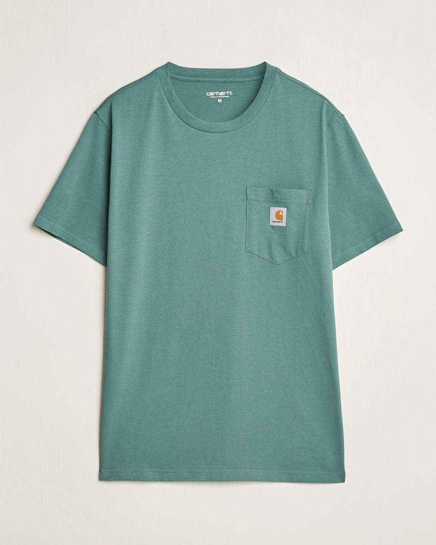 Herren | T-Shirts | Carhartt WIP | Short Sleeve Pocket T-shirt Silver Pine
