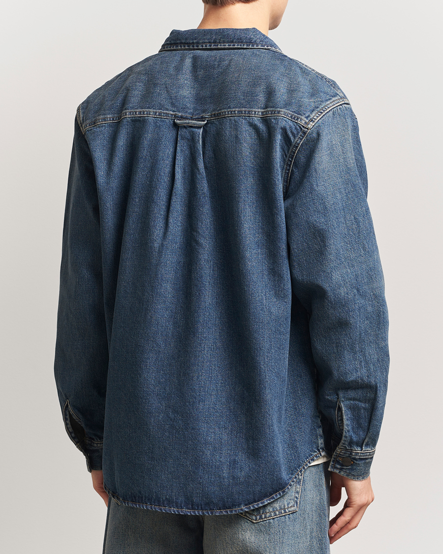 Herren | Hemden | Carhartt WIP | Lincoln Denim Shirt Jacket Blue Worn