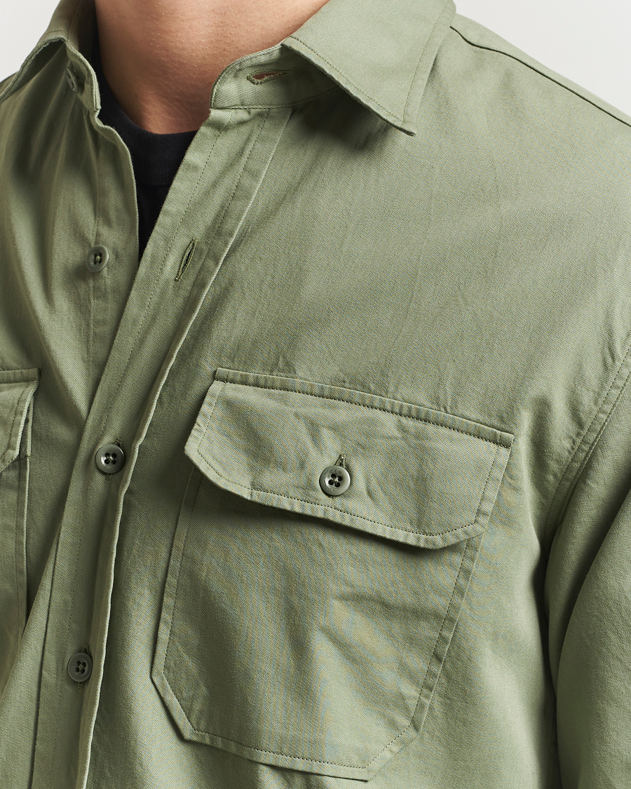 Herren | Hemden | Ralph Lauren Purple Label | Chino Twill Overshirt Dark Ivy