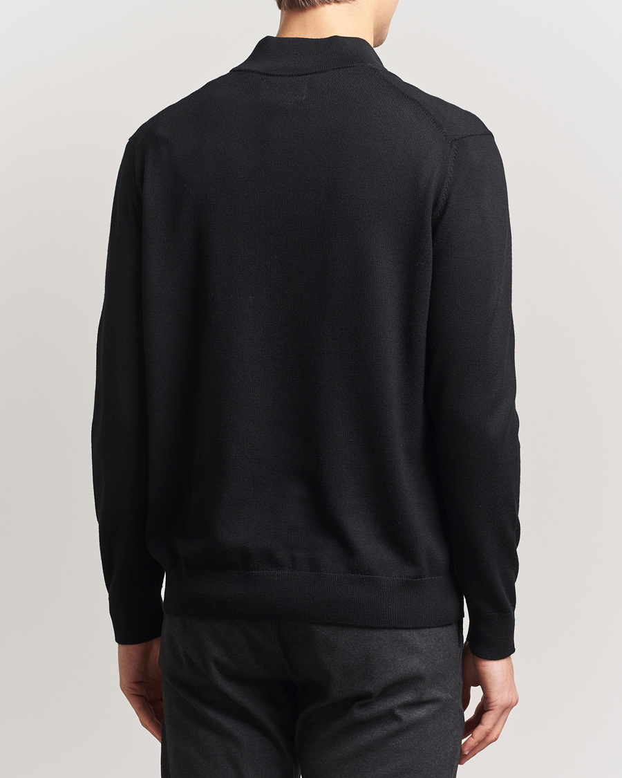 Herren | Pullover | NN07 | Sergio Merino Knitted Half Zip Black
