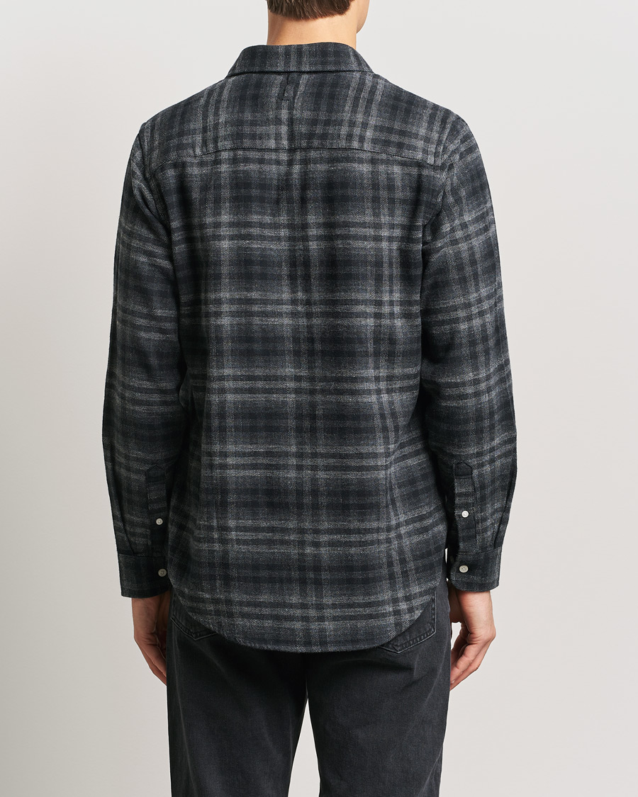 Herren | Hemden | NN07 | Arne Brushed Cotton Checked Shirt Grey/Black