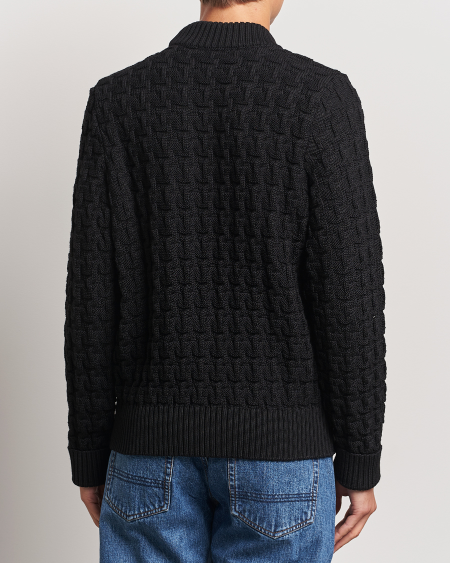 Herren | Pullover | S.N.S. Herning | Stark Wool Cable Knit Sweater Black