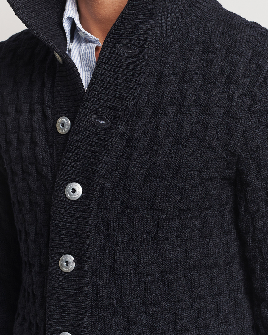 Herren | Pullover | S.N.S. Herning | Stark Wool Cable Cardigan Navy