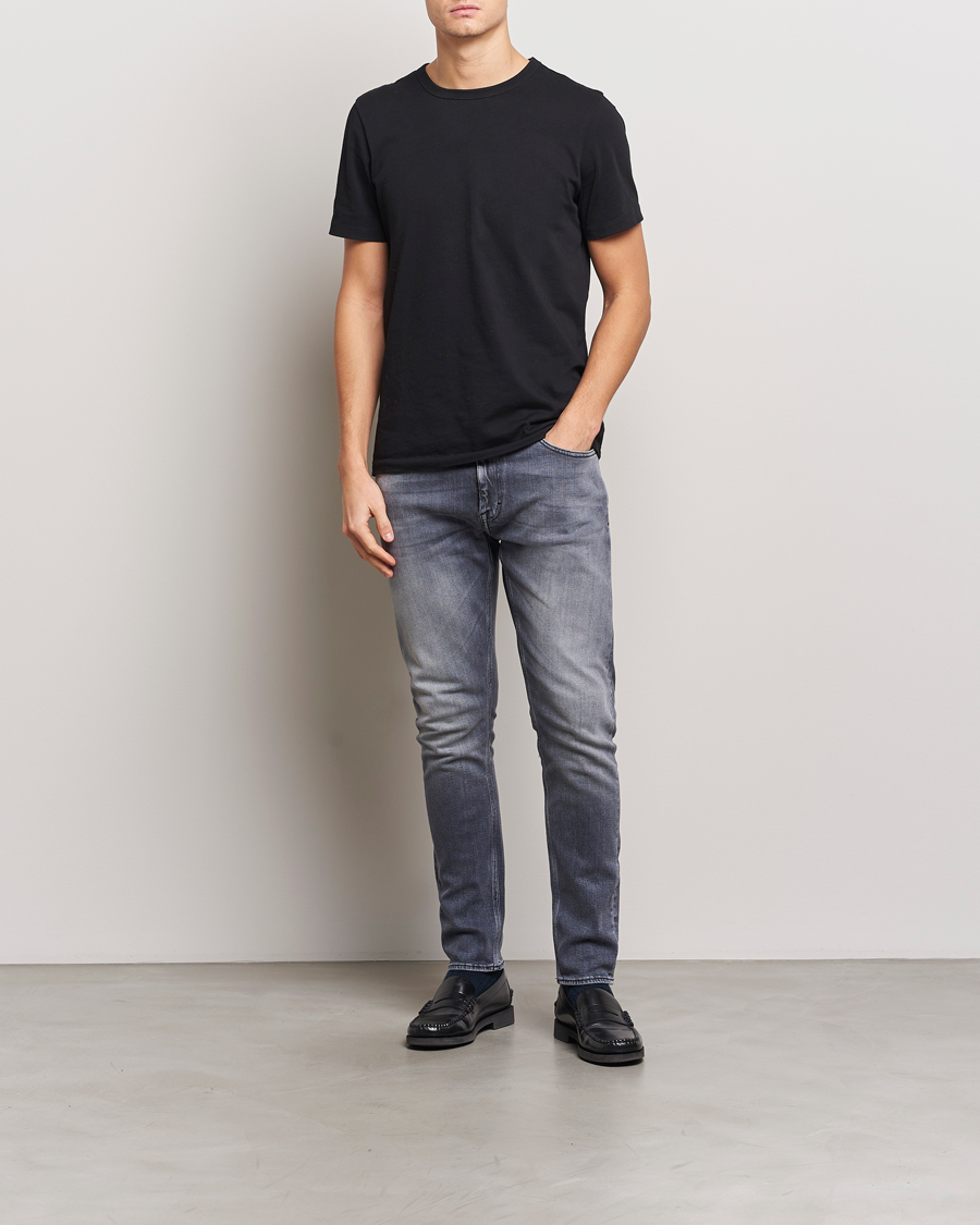 Herren | Jeans | Tiger of Sweden | Pistolero Stretch Cotton Jeans Prime Washed Black