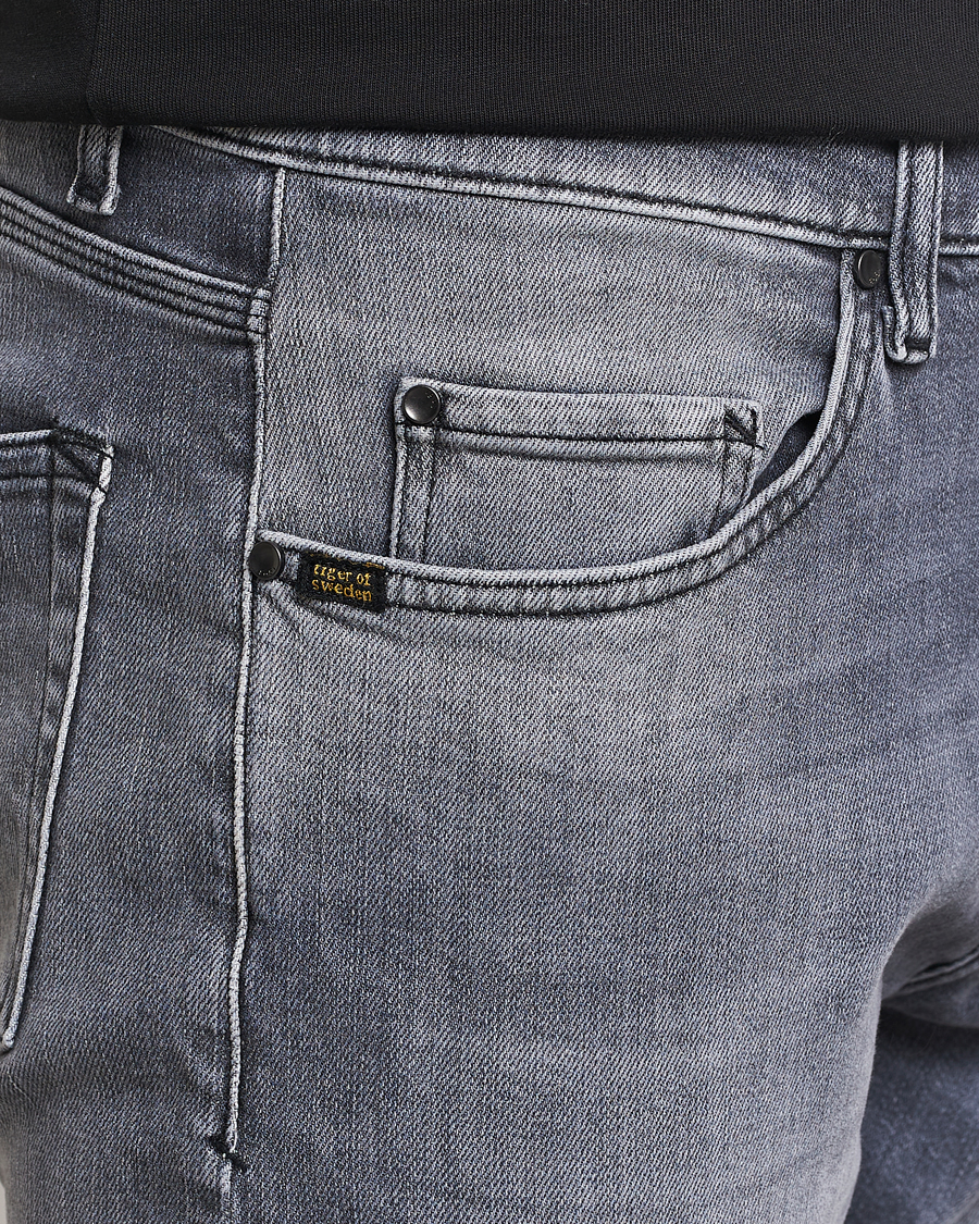 Herren | Jeans | Tiger of Sweden | Pistolero Stretch Cotton Jeans Prime Washed Black