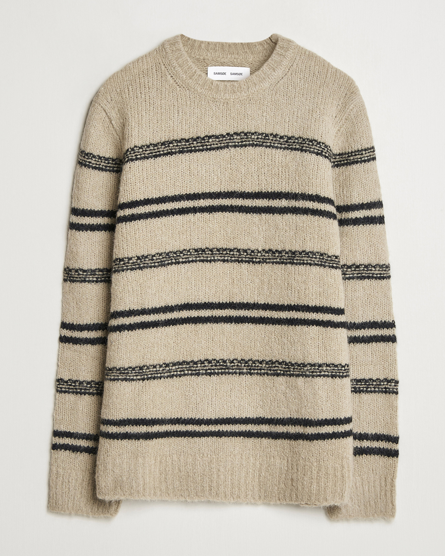 Herren | Pullover | Samsøe Samsøe | Arin Alpaca Striped Sweater Seneca Rock
