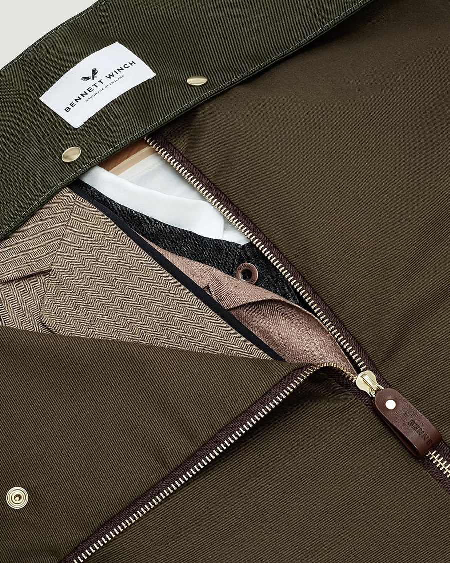 Herren | Taschen | Bennett Winch | Nylon Trifold Suit Carrier Olive