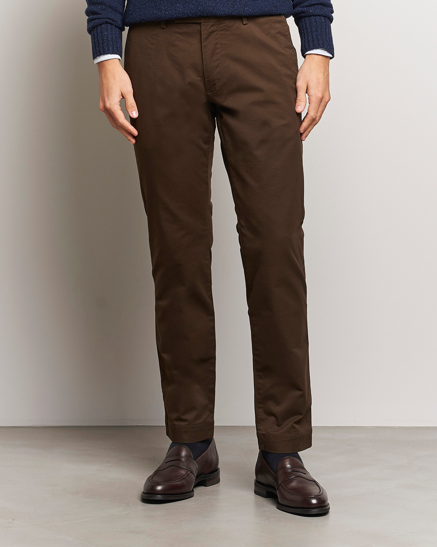 Herren | Hosen | Polo Ralph Lauren | Slim Fit Stretch Chinos Dark Brown
