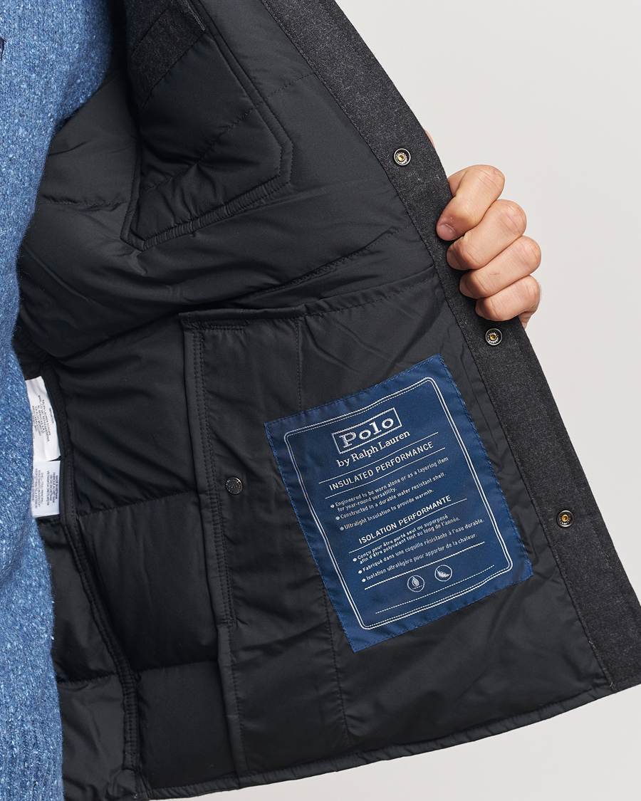 Herren | Jacken | Polo Ralph Lauren | Lewis Quilted Insulated Shirt Jacket Dark Charcoal