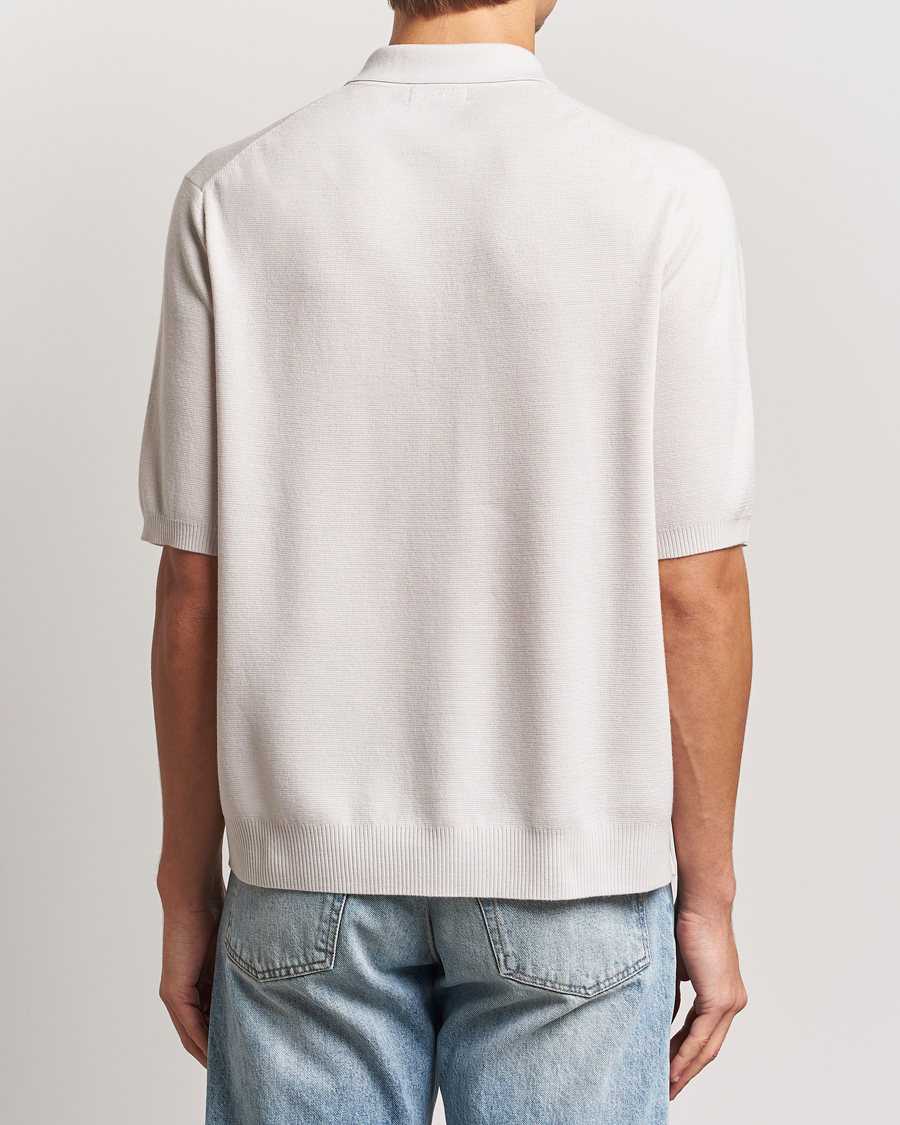 Herren | Pullover | J.Lindeberg | Tyler Quarter Zip Knit Polo Moonbeam