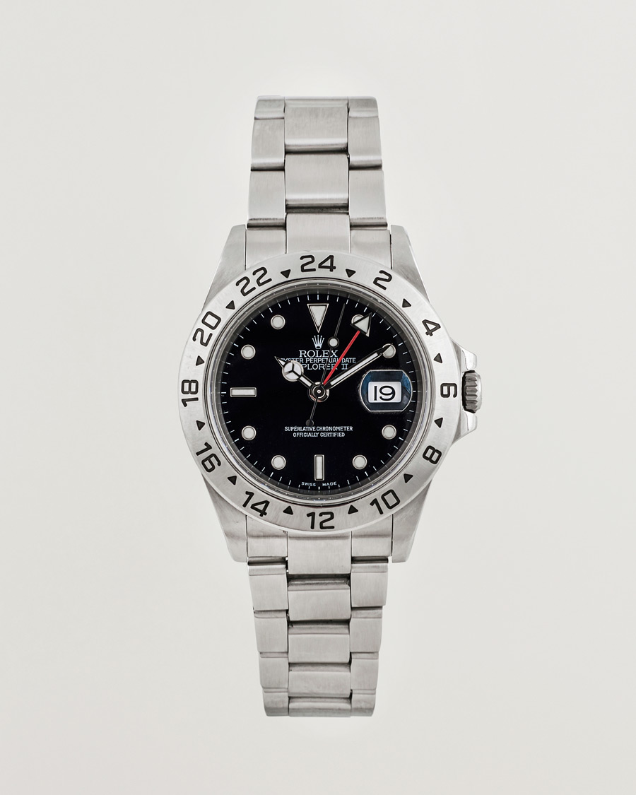 Herren | Rolex Pre-Owned Explorer II 16570 Silver | Rolex Pre-Owned | Explorer II 16570 Silver