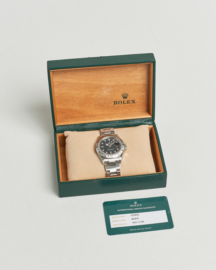 Herren | Rolex Pre-Owned Explorer II 16570 Silver | Rolex Pre-Owned | Explorer II 16570 Silver