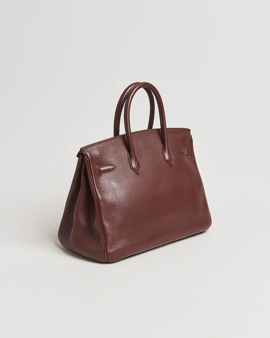 Herren | Hermès Pre-Owned Birkin 35 Taurillon Clemence Handbag Havana | Hermès Pre-Owned | Birkin 35 Taurillon Clemence Handbag Havana