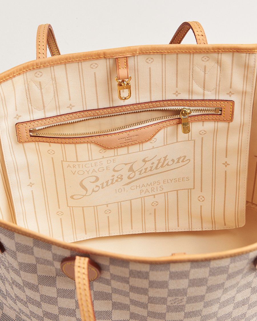 Herren | Louis Vuitton Pre-Owned Neverfull MM Totebag Damier Azur | Louis Vuitton Pre-Owned | Neverfull MM Totebag Damier Azur