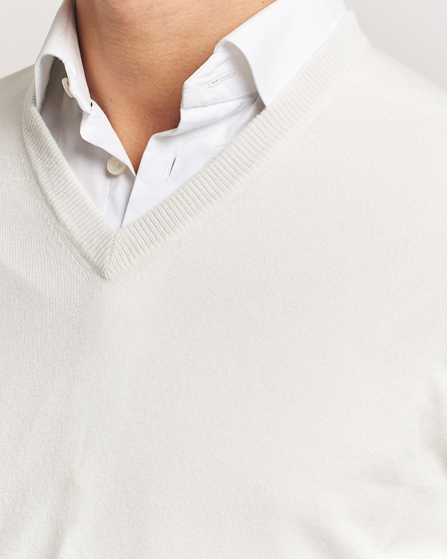 Herren | Pullover | Brunello Cucinelli | 2 Ply Cashmere V-Neck Panama