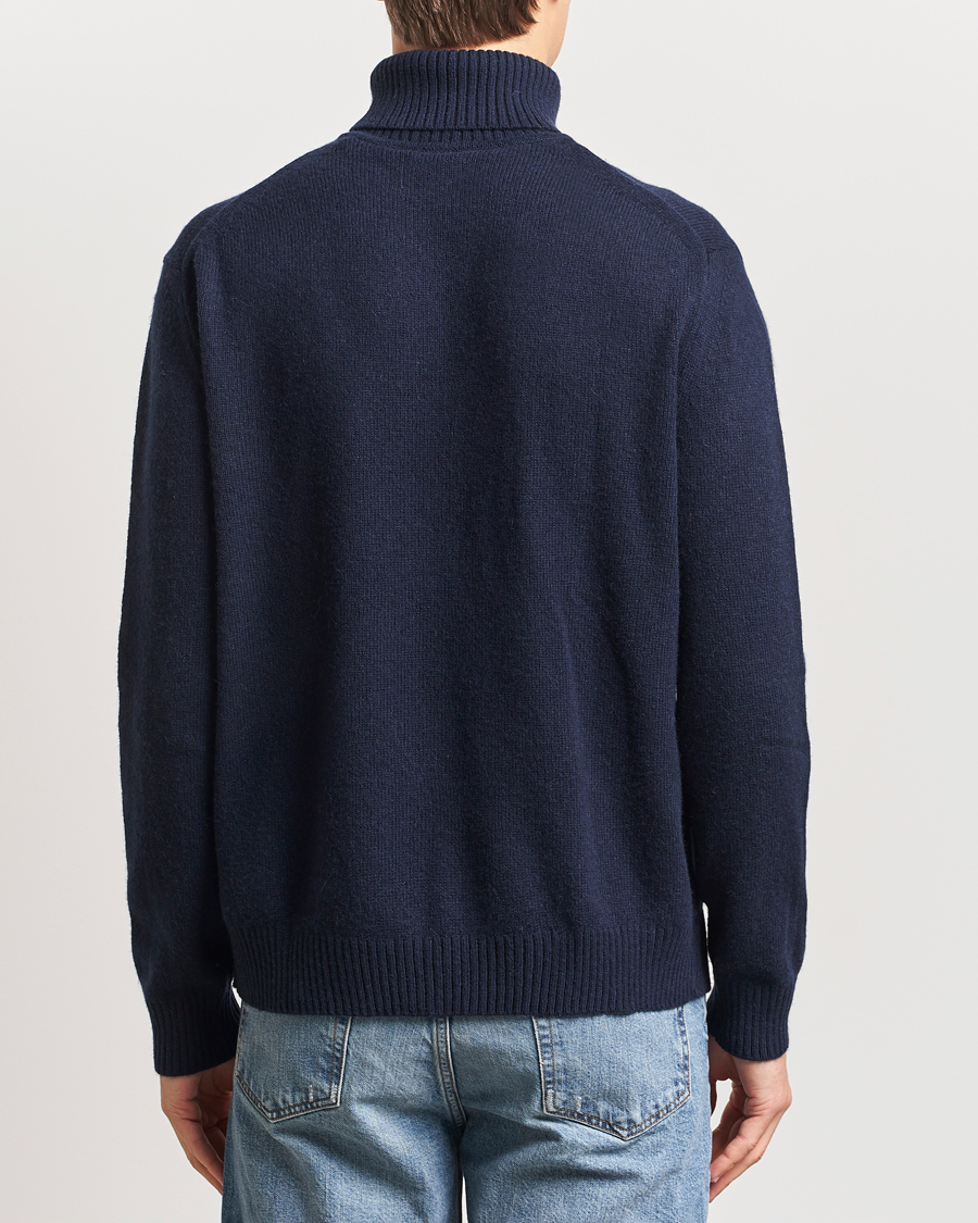 Herren | Pullover | GANT | Knitted Wool Turtleneck Evening Blue