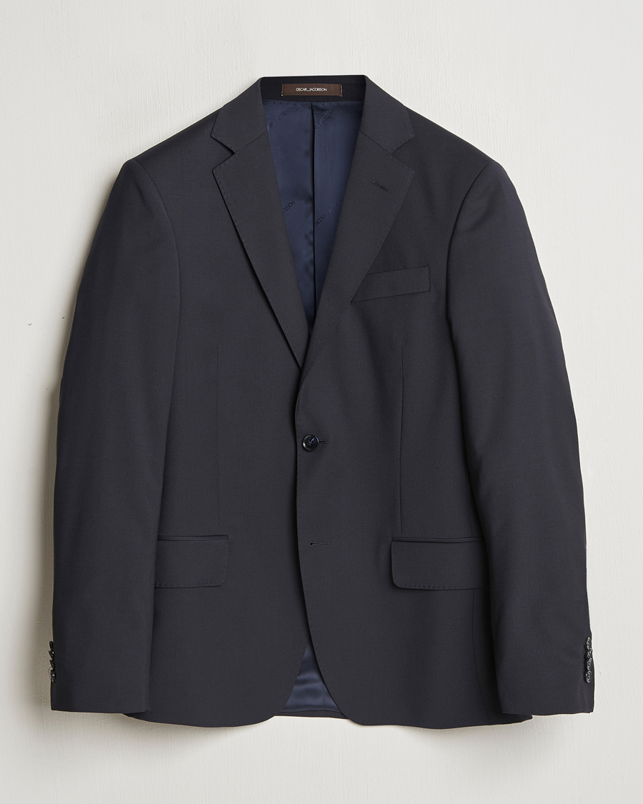 Herren | Sakkos | Oscar Jacobson | Edmund Blazer Navy