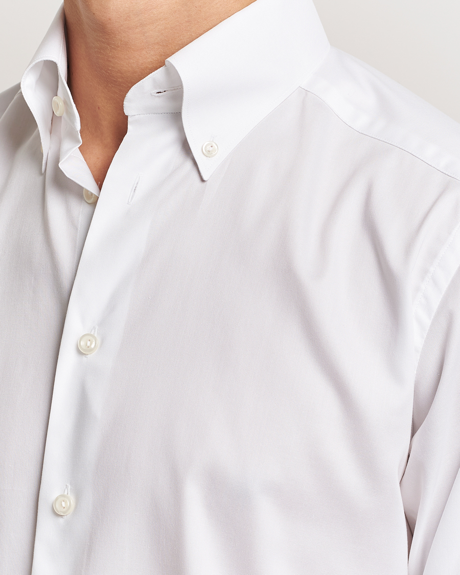 Herren | Hemden | Eton | Slim Fit Wrinkle Free Oxford Shirt White