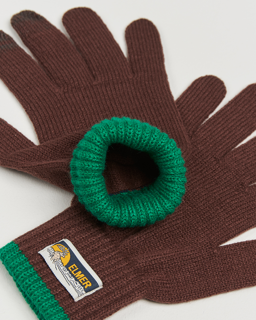 Herren | Elmer by Swany Knitted Glove Rosewood | Elmer by Swany | Knitted Glove Rosewood