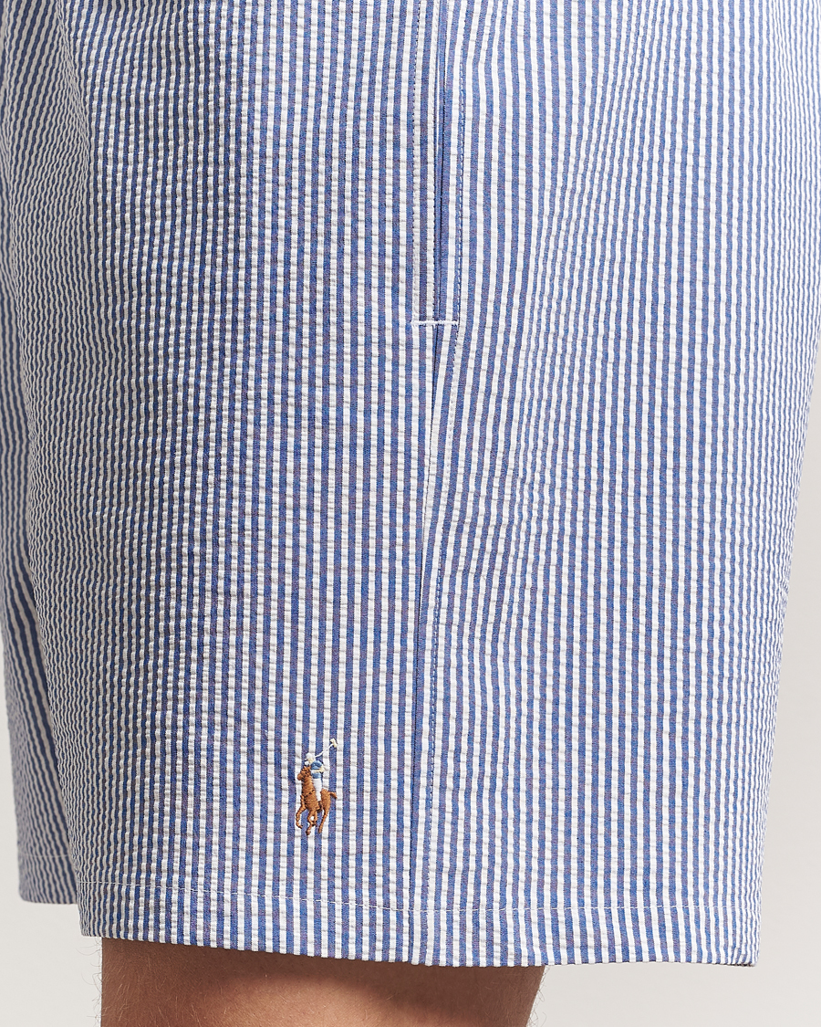 Herren | Badehosen | Polo Ralph Lauren | Traveler Mid Trunk Seersucker Cruise Royal