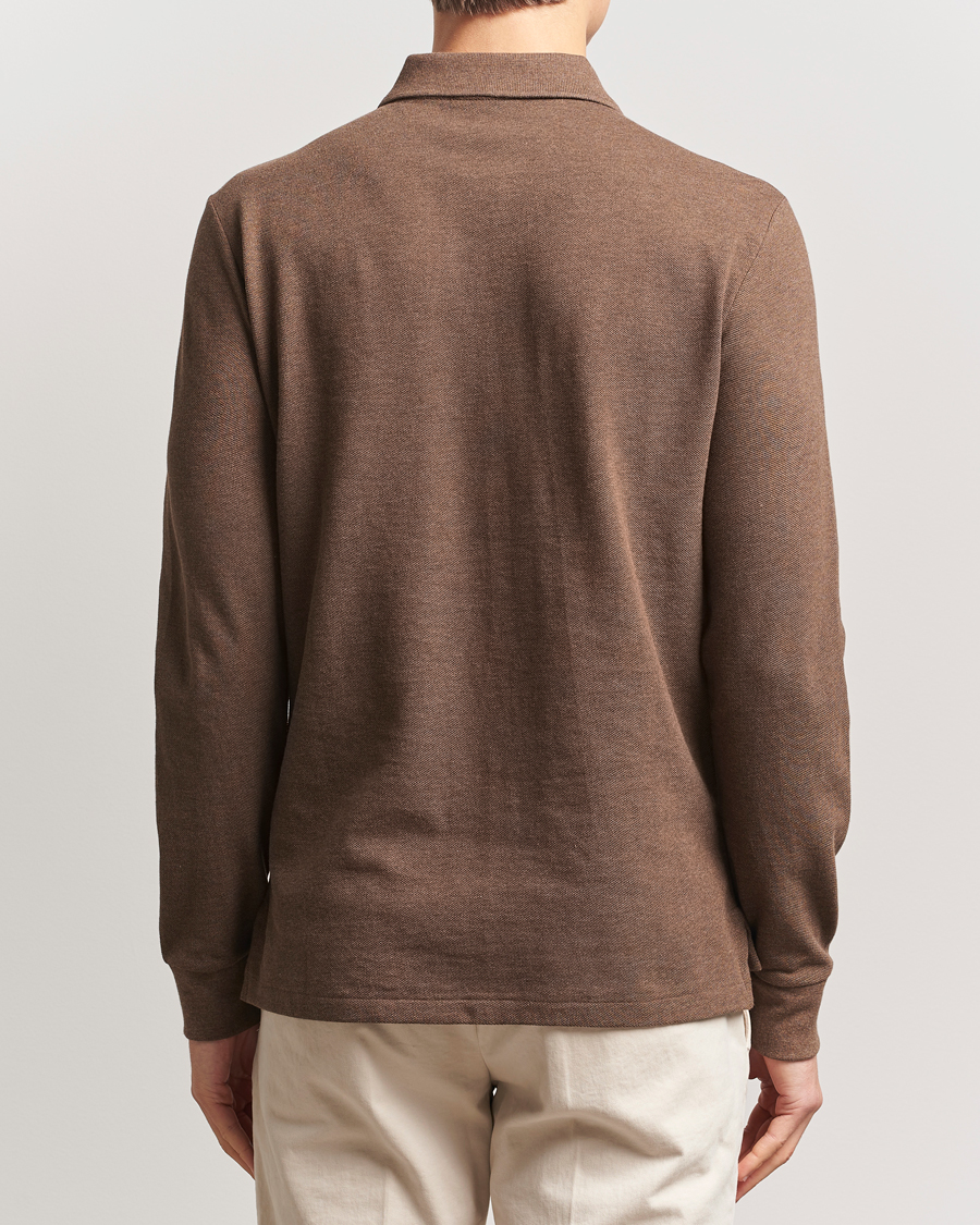 Herren | Pullover | Polo Ralph Lauren | Custom Slim Fit Long Sleeve Polo Cedar Heather