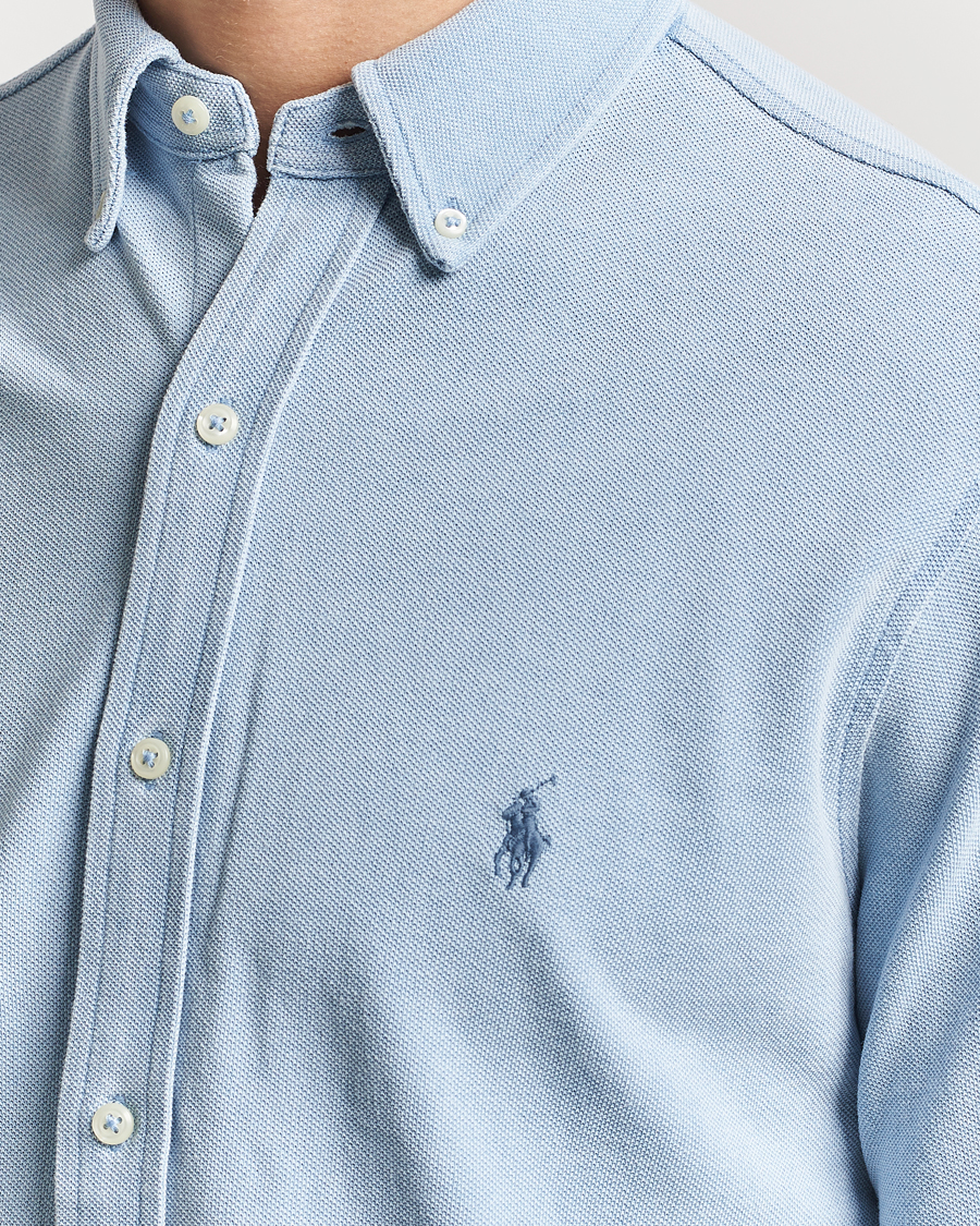 Herren | Hemden | Polo Ralph Lauren | Featherweight Mesh Shirt Light Indigo