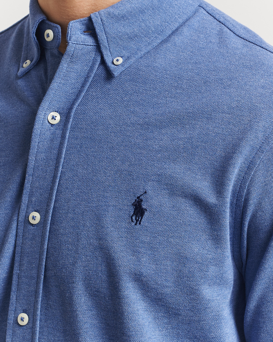 Herren | Hemden | Polo Ralph Lauren | Featherweight Mesh Shirt Faded Royal Heahter