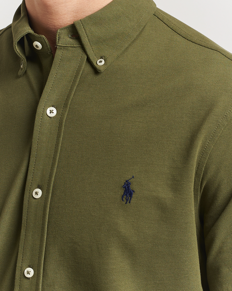 Herren | Hemden | Polo Ralph Lauren | Featherweight Mesh Shirt New Olive
