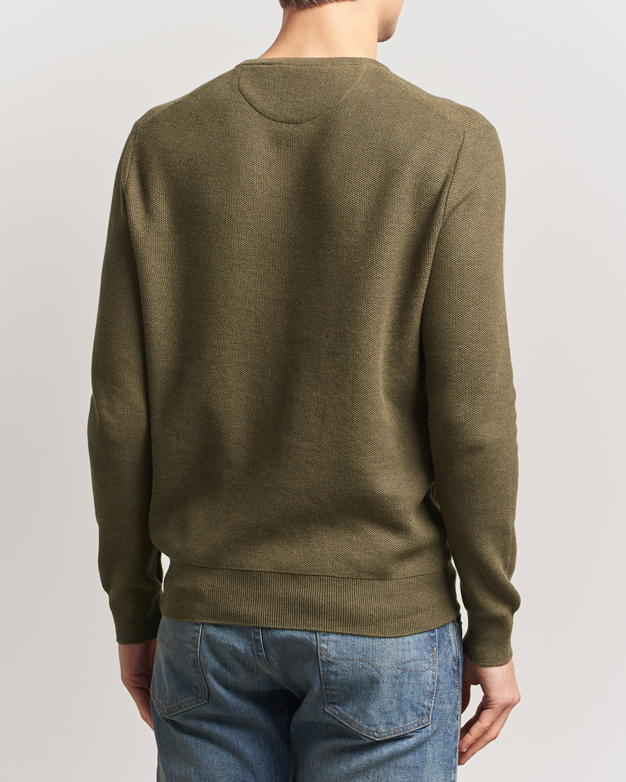 Herren | Pullover | Polo Ralph Lauren | Textured Cotton Crew Neck Sweater Cargo Olive Heather