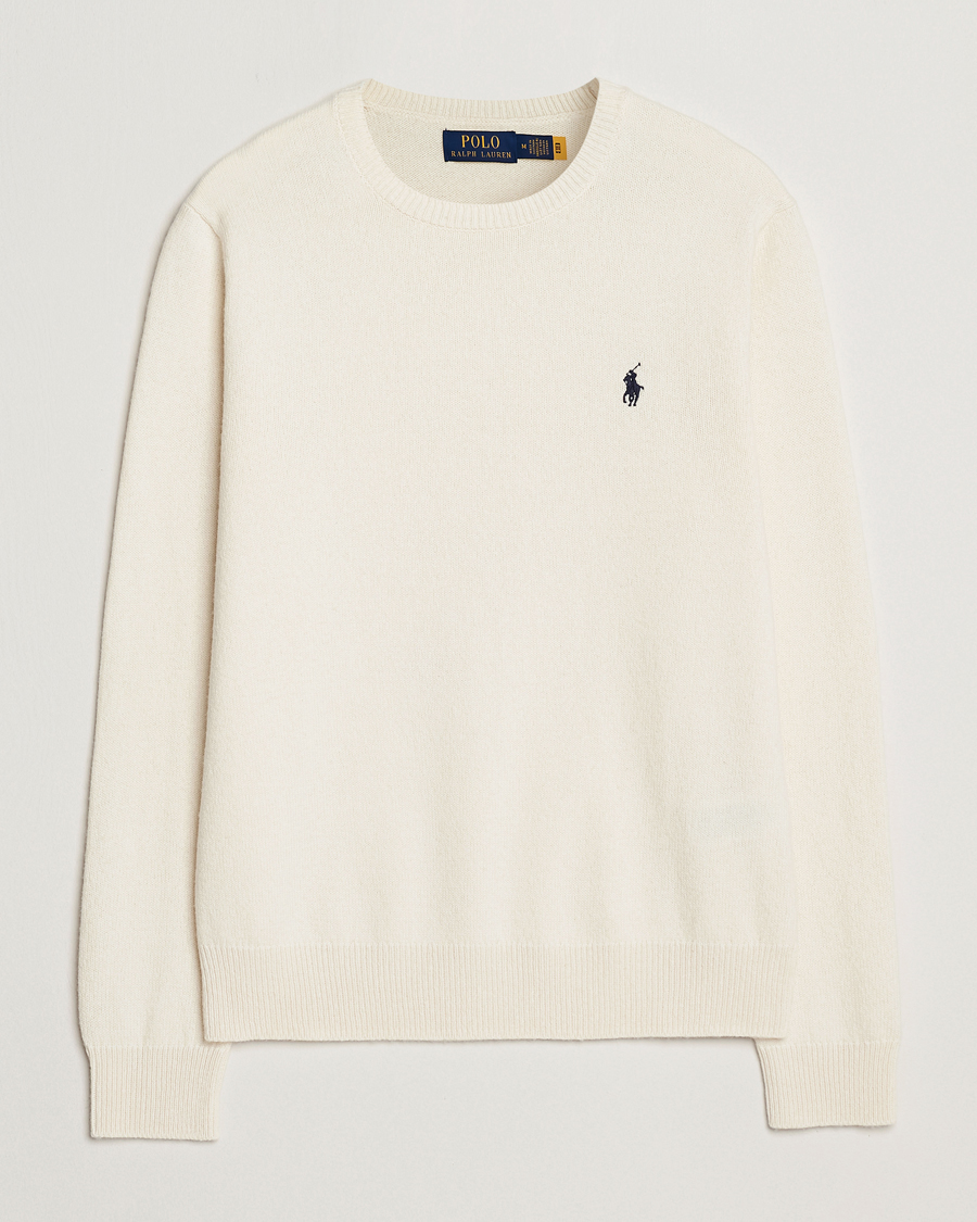Herren | Pullover | Polo Ralph Lauren | Cotton/Wool Pullover Andover Cream