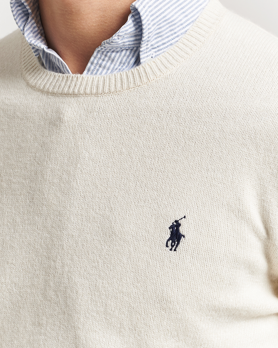 Herren | Pullover | Polo Ralph Lauren | Cotton/Wool Pullover Andover Cream