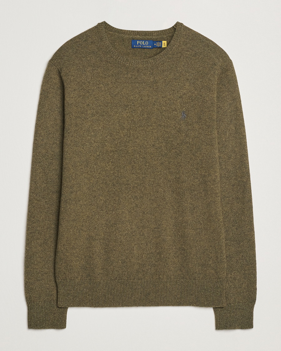 Herren | Pullover | Polo Ralph Lauren | Cotton/Wool Pullover Cargo Olive Heahter