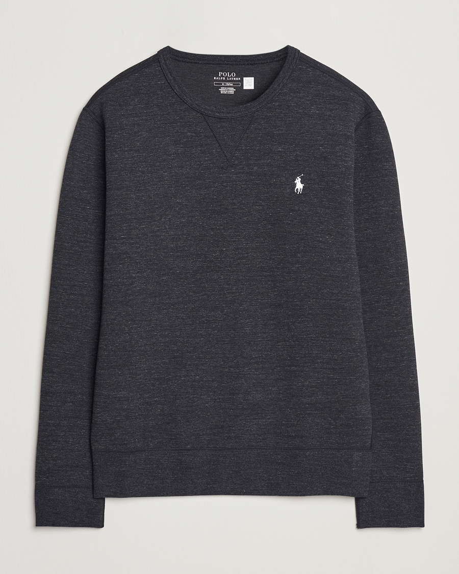 Herren | Pullover | Polo Ralph Lauren | Double Knit Sweatshirt Black Marl Heather