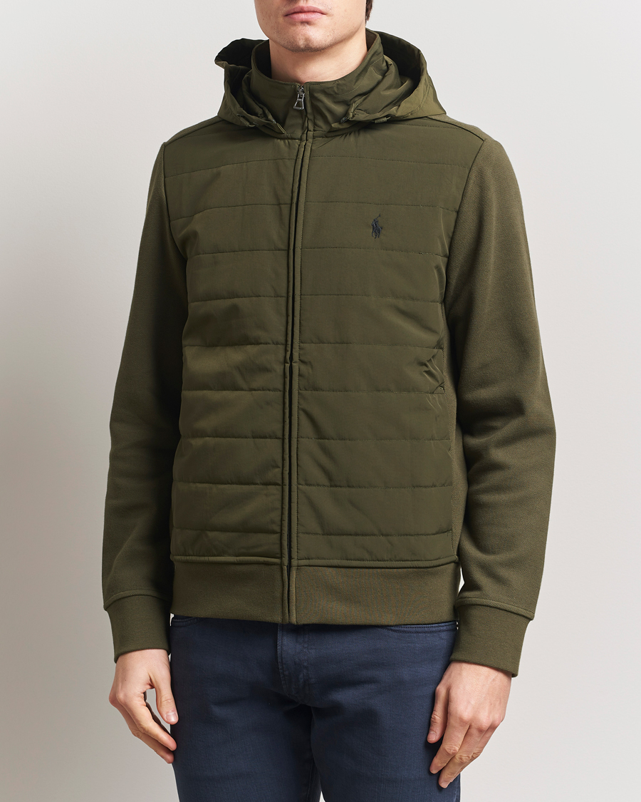 Herren | Pullover | Polo Ralph Lauren | Hybrid Hooded Full-Zip Sweater Armadillo