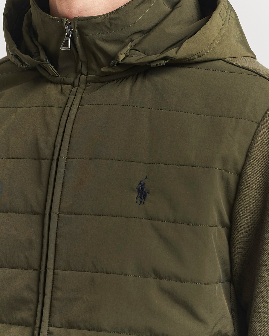Herren | Pullover | Polo Ralph Lauren | Hybrid Hooded Full-Zip Sweater Armadillo