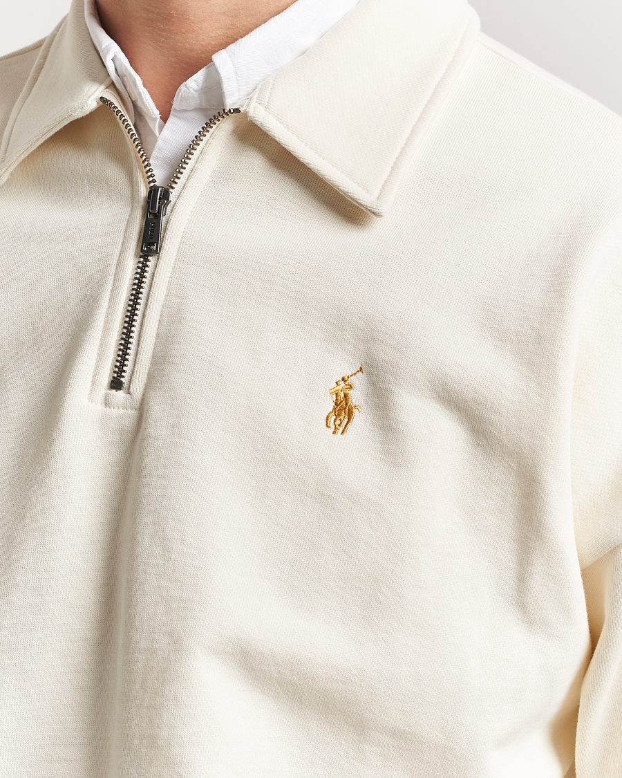 Herren | Pullover | Polo Ralph Lauren | Loopback Terry Half-Zip Clubhouse Cream