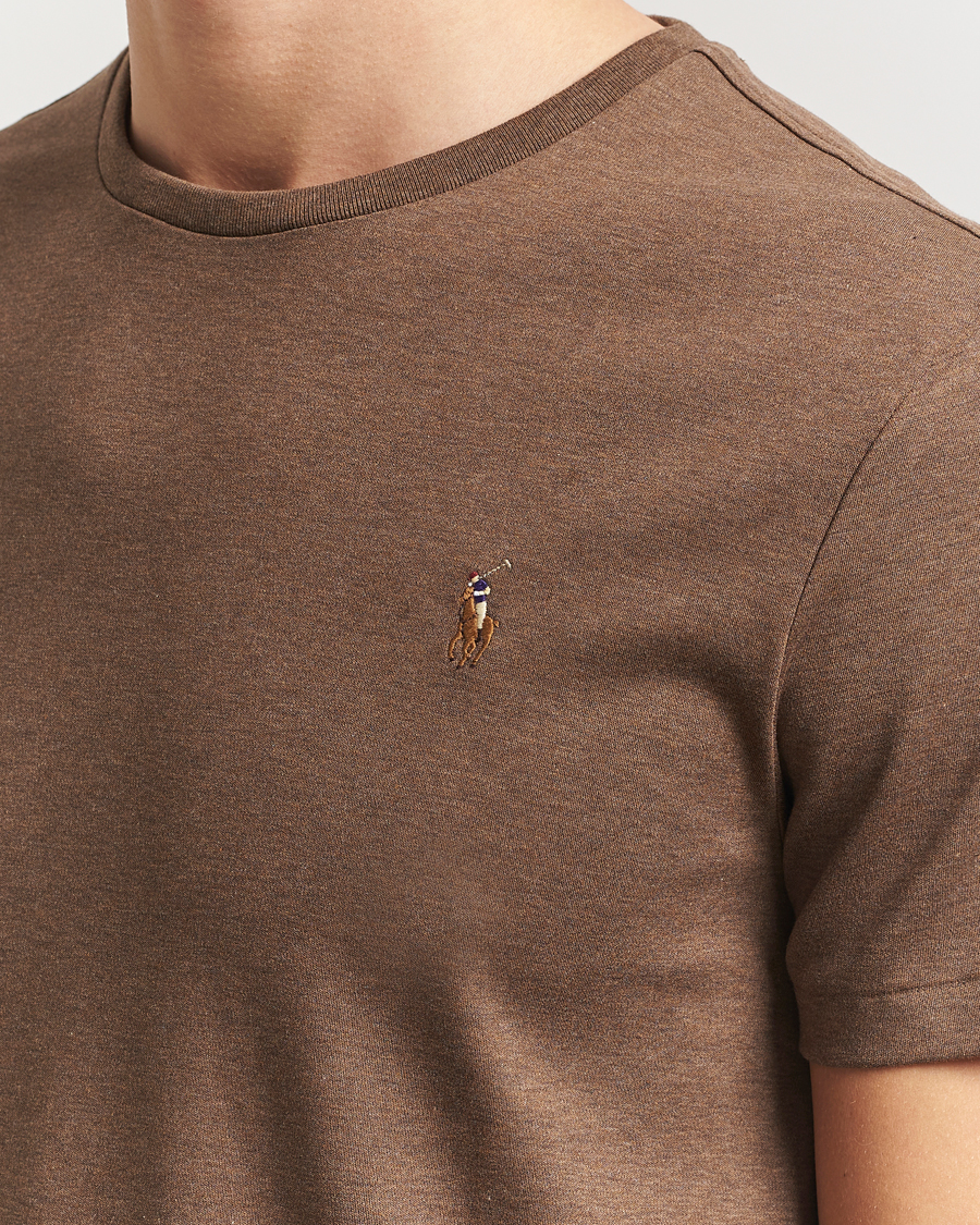 Herren | T-Shirts | Polo Ralph Lauren | Luxury Pima Cotton Crew Neck T-Shirt Cedar Heather