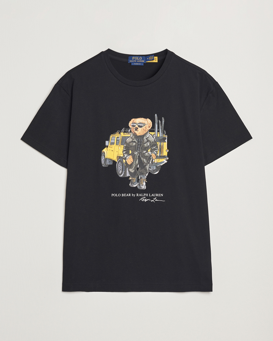 Herren | T-Shirts | Polo Ralph Lauren | Printed Bear Crew Neck T-Shirt Polo Black
