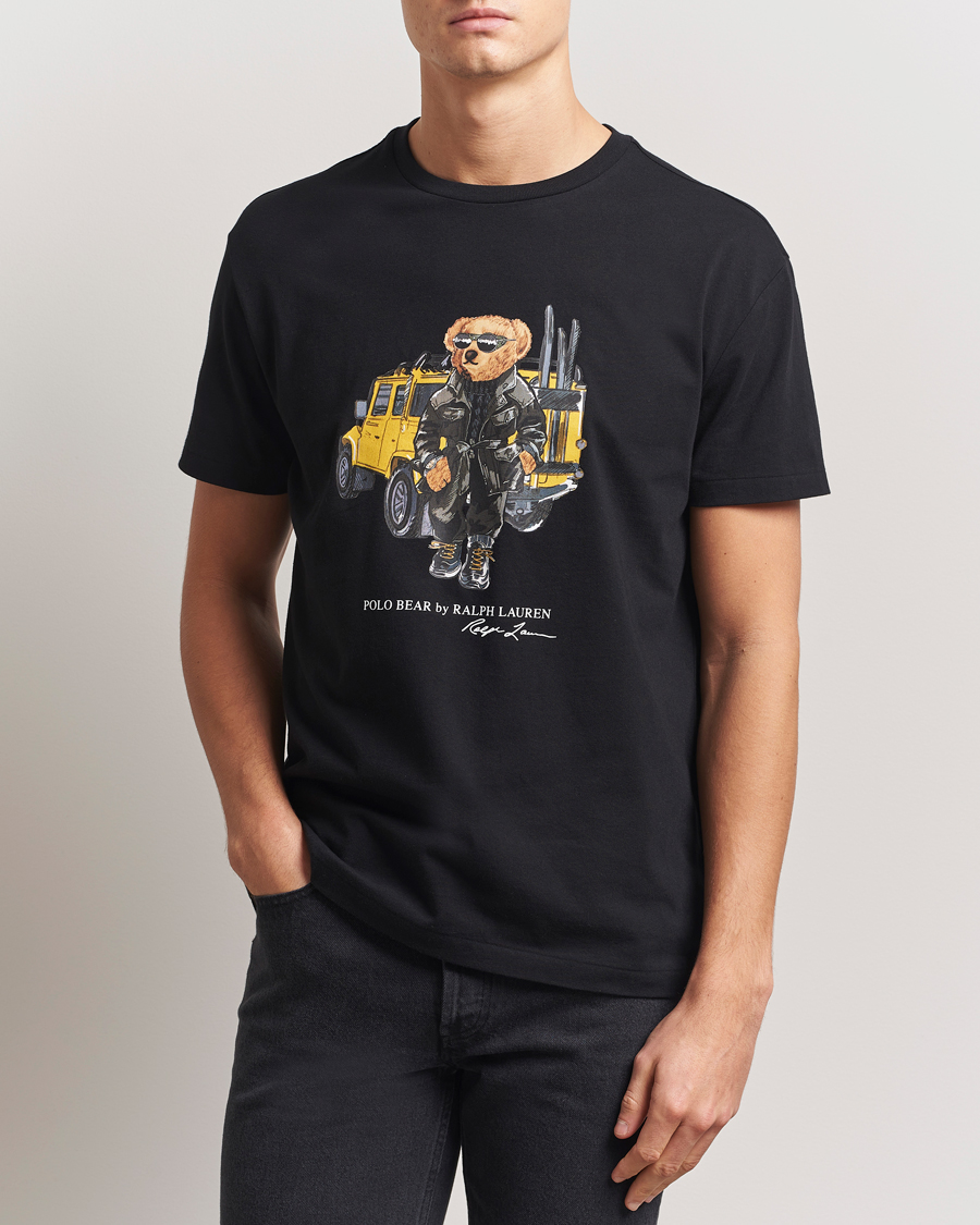 Herren | T-Shirts | Polo Ralph Lauren | Printed Bear Crew Neck T-Shirt Polo Black