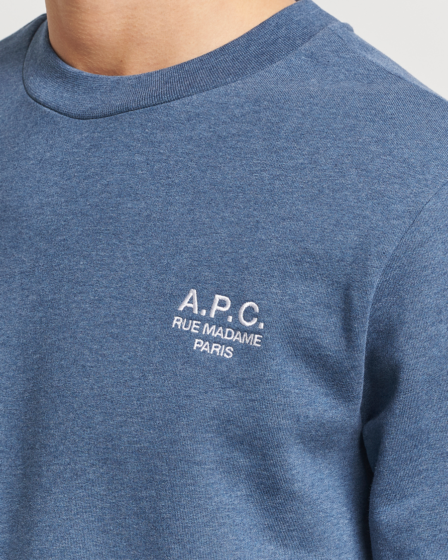 Herren | Pullover | A.P.C. | Rue Madame Sweatshirt Blue Melange