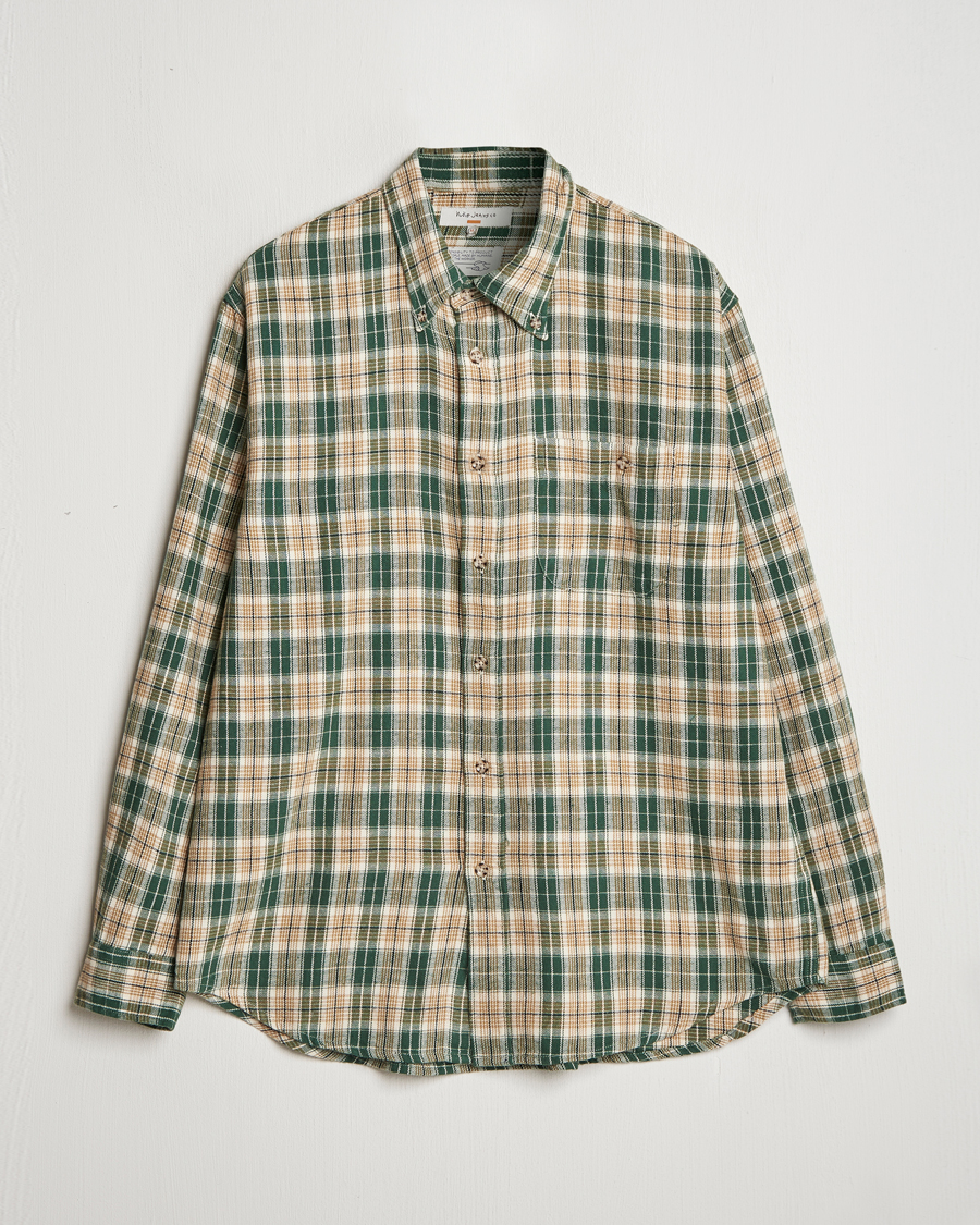Herren | Hemden | Nudie Jeans | Julian Checked Farmers Shirt Racing Green